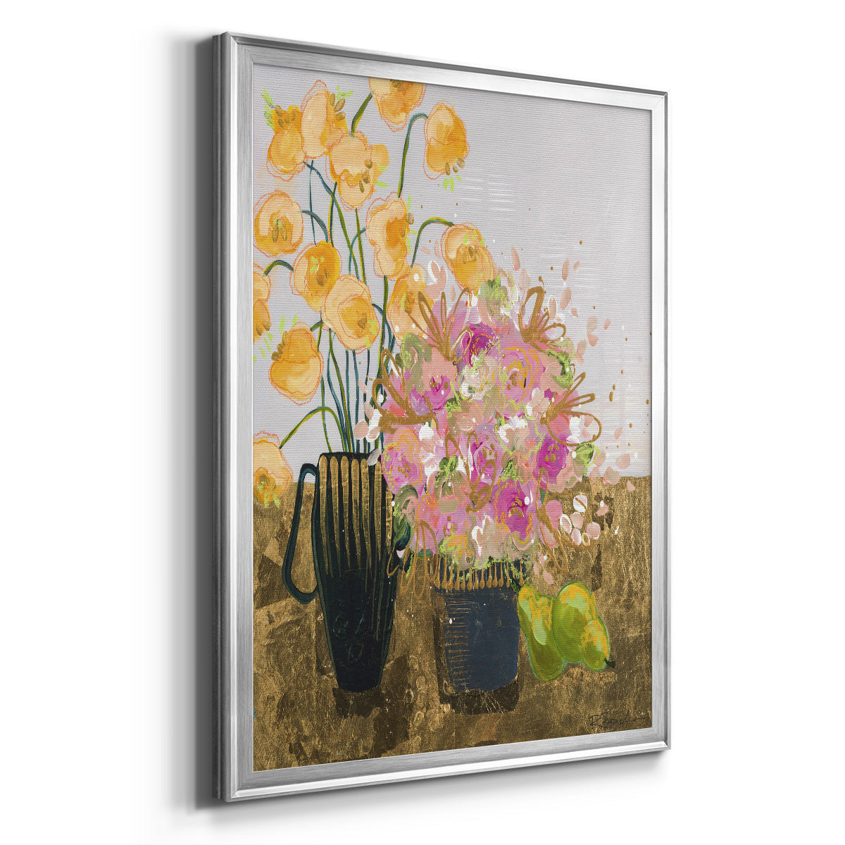 Not So Still Life - Modern Framed Canvas Print