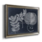 Foliage on Navy I Premium Framed Canvas- Ready to Hang