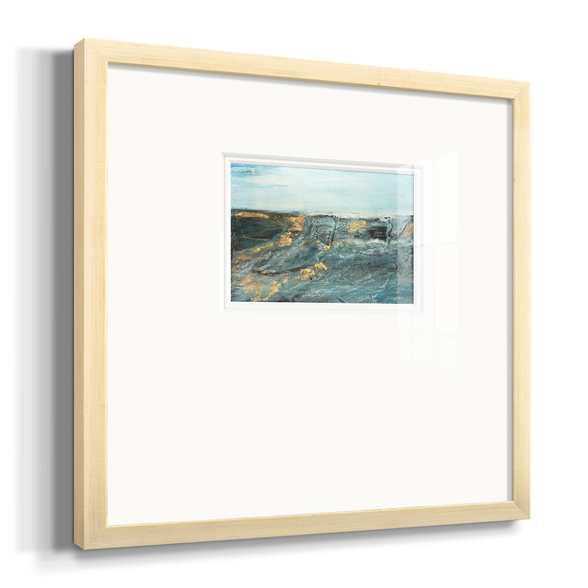 Flow of Love in Ocean I Premium Framed Print Double Matboard