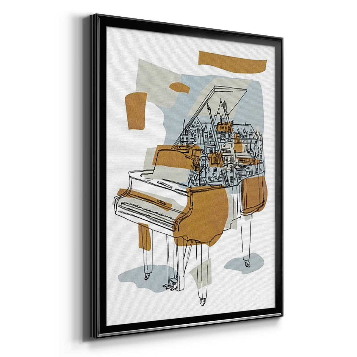 Rehearsal I - Modern Framed Canvas Print