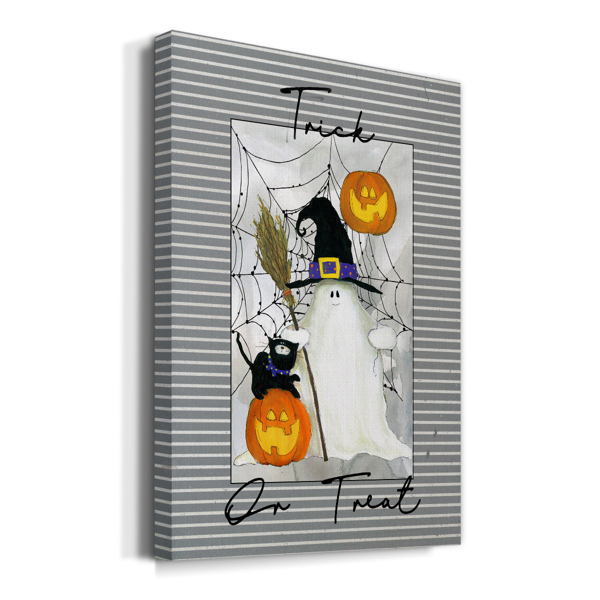 Trick or Treat Ghost Premium Gallery Wrapped Canvas - Ready to Hang