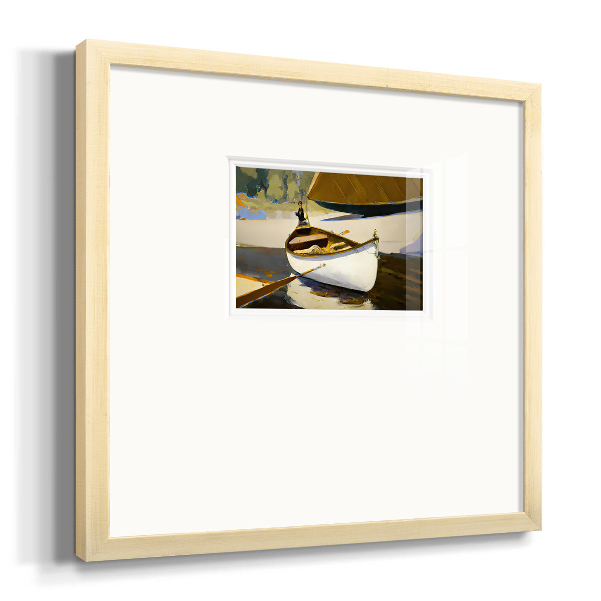 Canoe Premium Framed Print Double Matboard