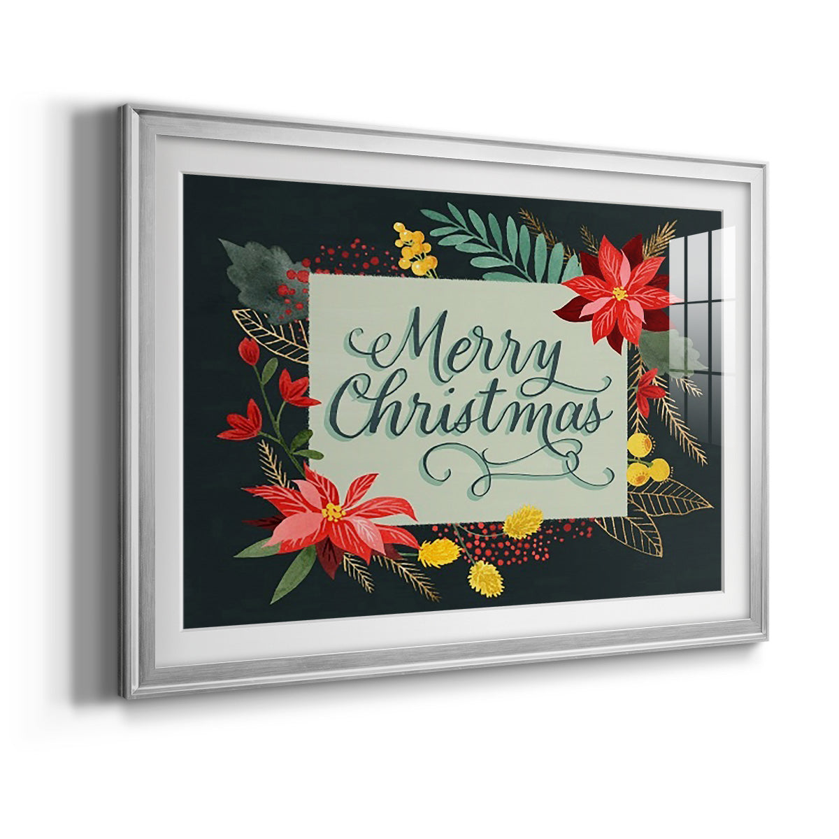 Bright Christmas Night  I Premium Framed Print - Ready to Hang