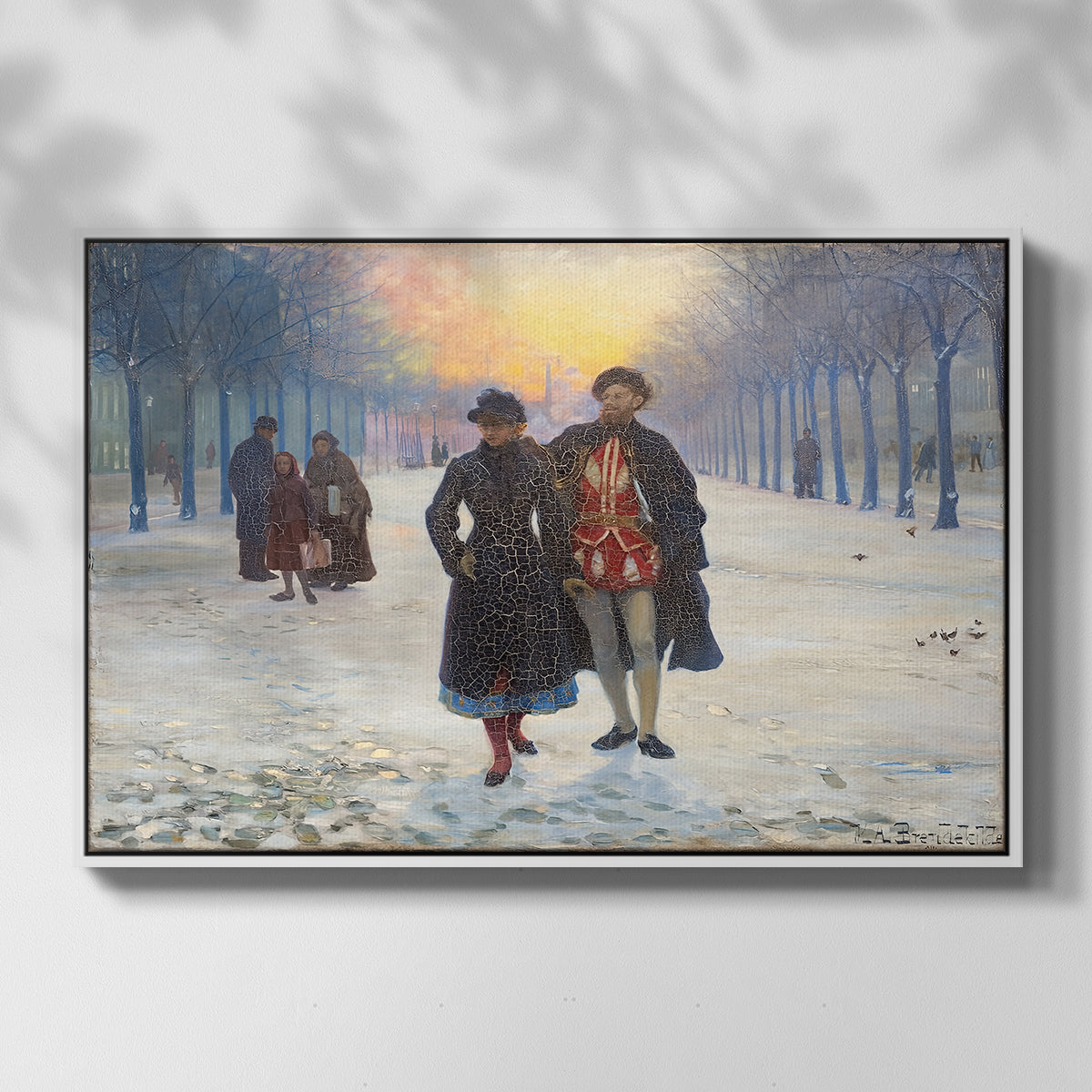 Morning after the Carnival, 1884 - Floater Framed Canvas Print