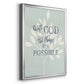 All Things - Modern Framed Canvas Print