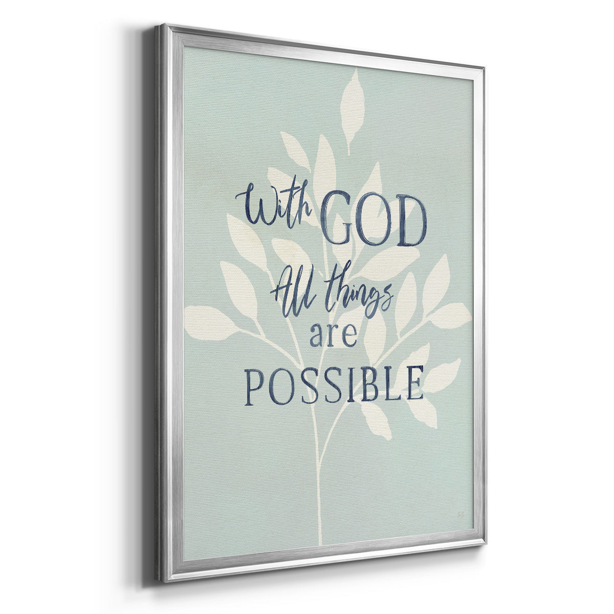 All Things - Modern Framed Canvas Print
