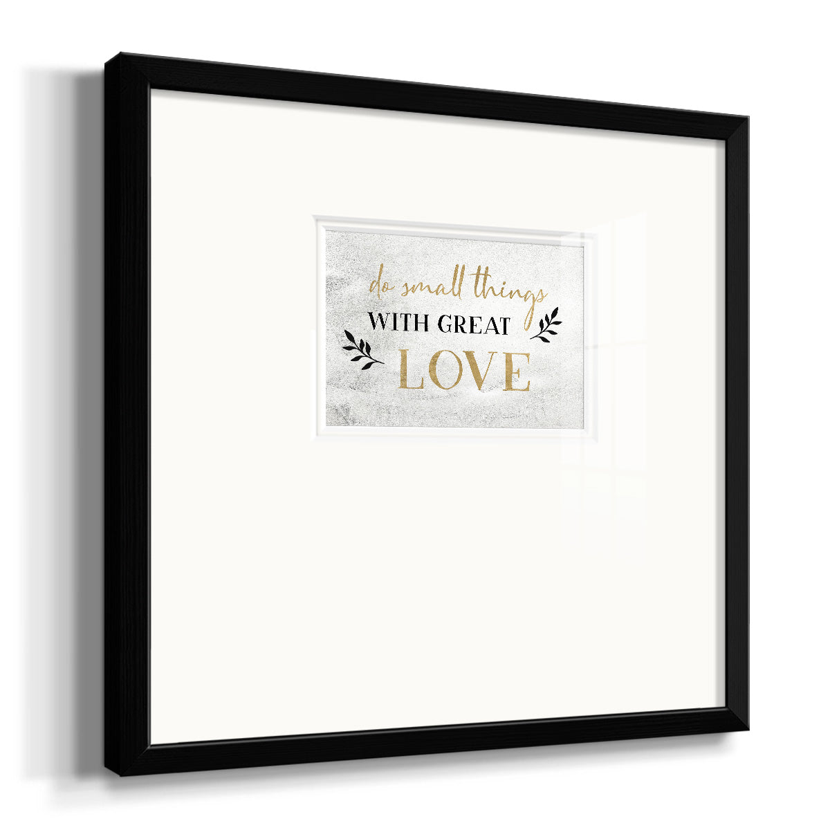 Small Things Gold Premium Framed Print Double Matboard