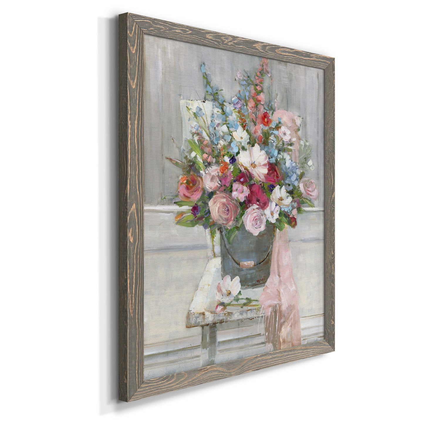 Sit Down For A Spell - Premium Canvas Framed in Barnwood - Ready to Hang