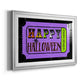 Happy Halloween Ticket - Modern Framed Art Print