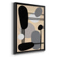 Interconnected Shapes I - Modern Framed Canvas Print