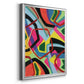 Bold Shape Shift II - Modern Framed Canvas Print