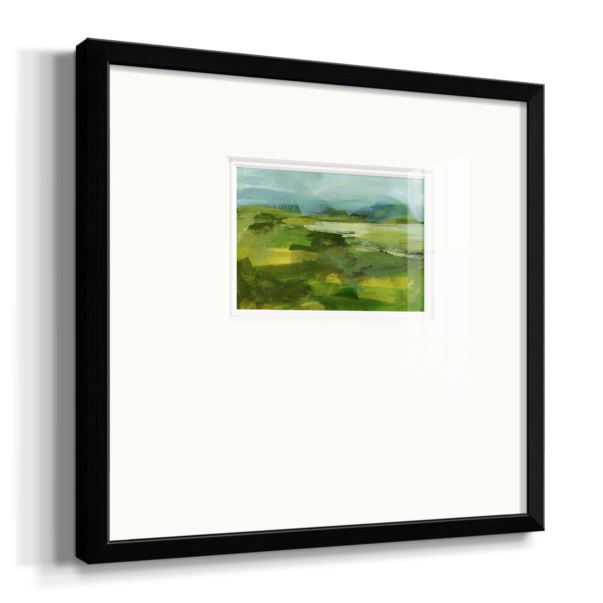 Emerald View IV Premium Framed Print Double Matboard