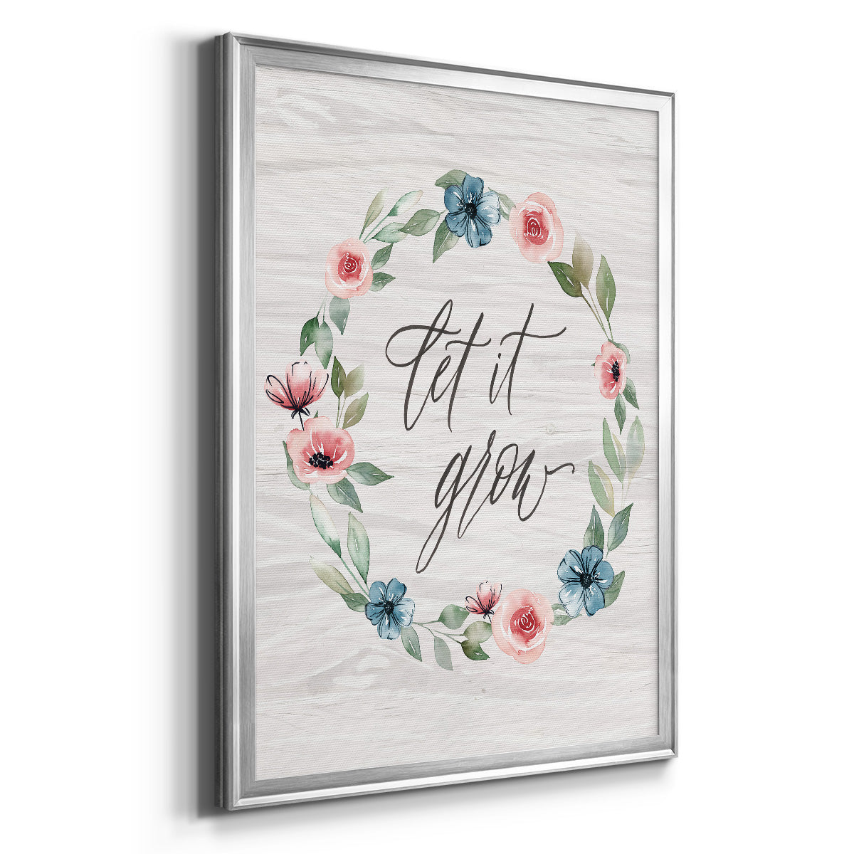 Let It Grow - Modern Framed Canvas Print