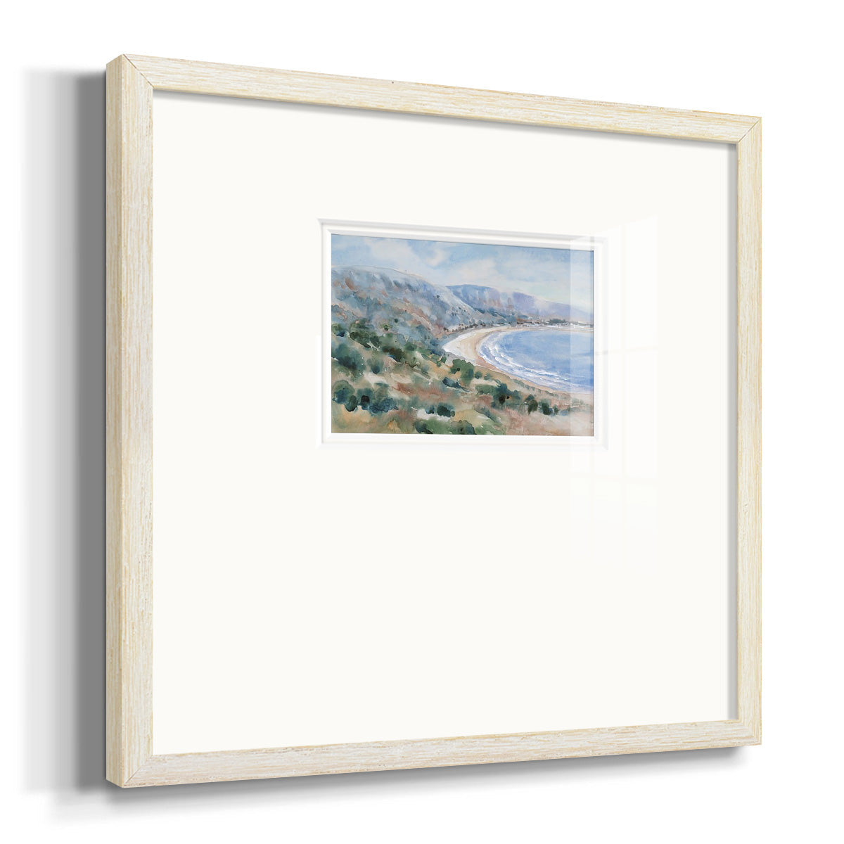 Coastal Mist II Premium Framed Print Double Matboard