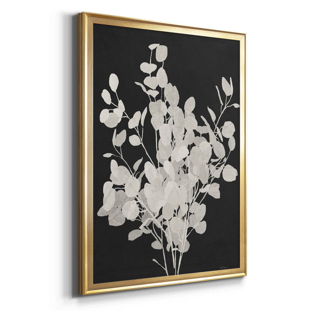 Misty Branches II - Modern Framed Canvas Print
