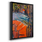 Cadmium Winter Solstice IV - Modern Framed Canvas Print