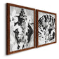 Ocean Inkblot I - Premium Framed Canvas 2 Piece Set - Ready to Hang