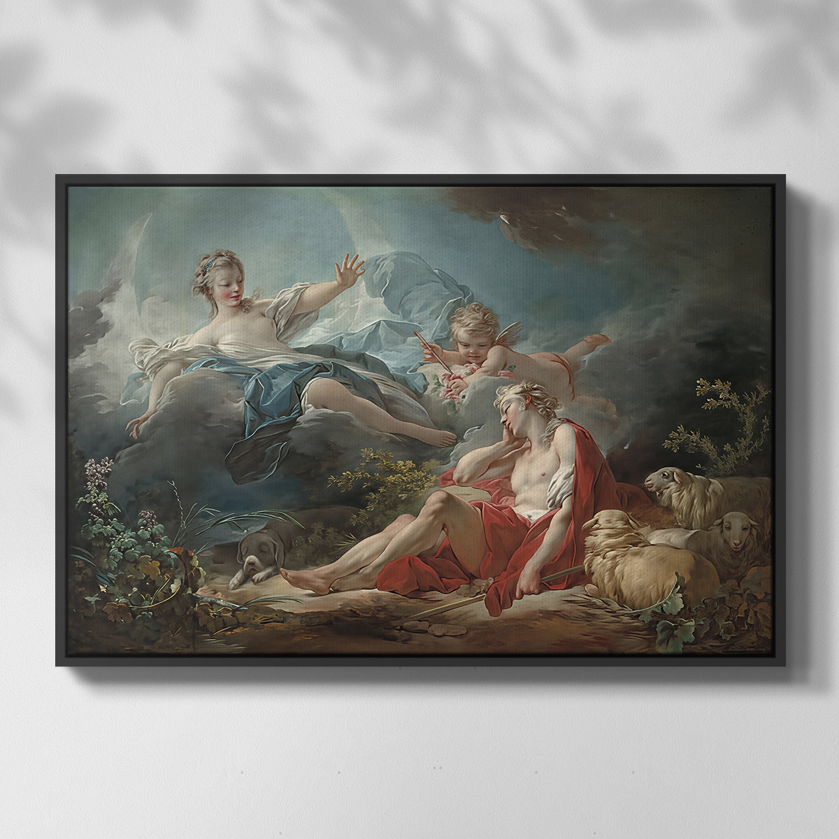 Diana and Endymion, c. 1753-1756 - Floater Framed Canvas Print