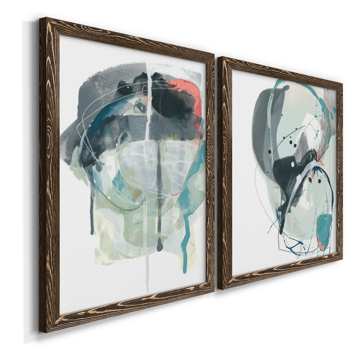 Stone Aperture III - Premium Framed Canvas 2 Piece Set - Ready to Hang