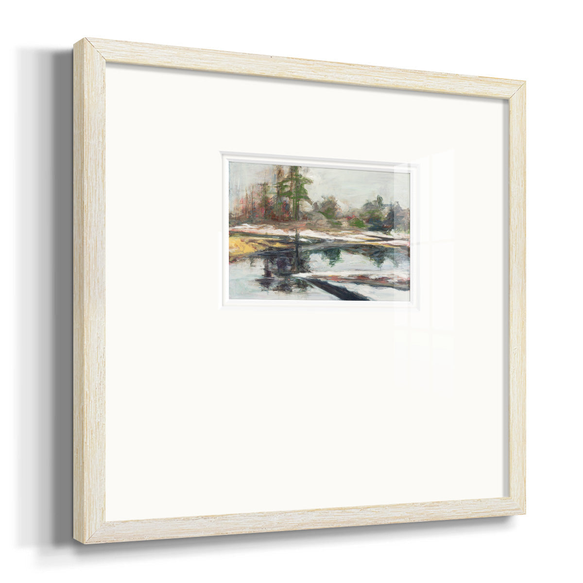 Quiet Reflection Premium Framed Print Double Matboard