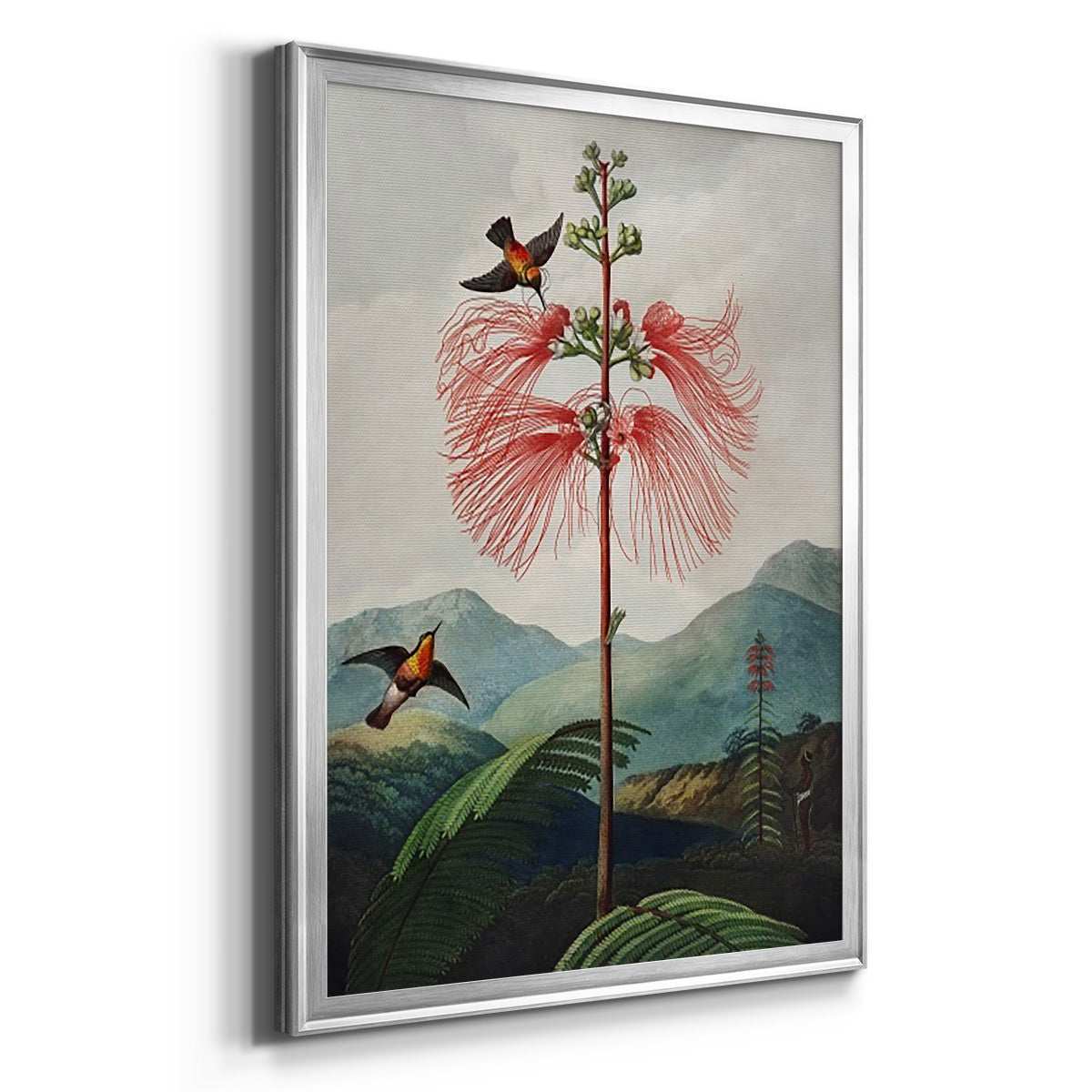 Temple of Flora VIII - Modern Framed Canvas Print