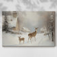Frostlit Yule at Twilight - Canvas Art Print