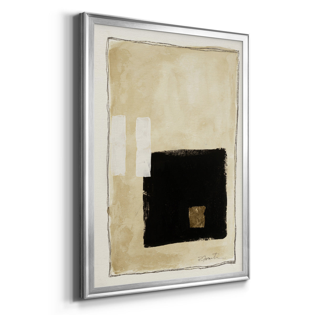 Inner Musing I - Modern Framed Canvas Print