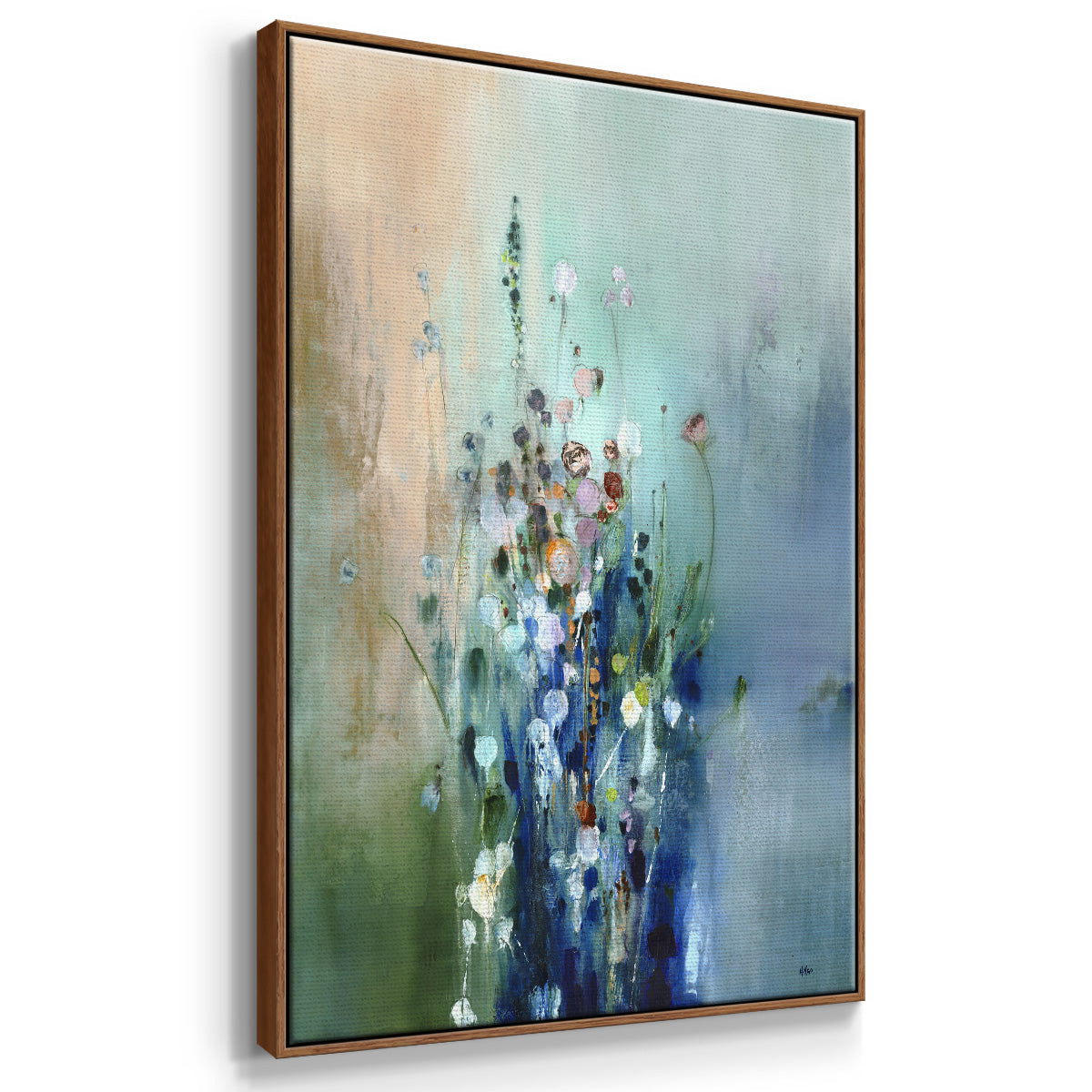 Current Air II - Floater Framed Canvas Print