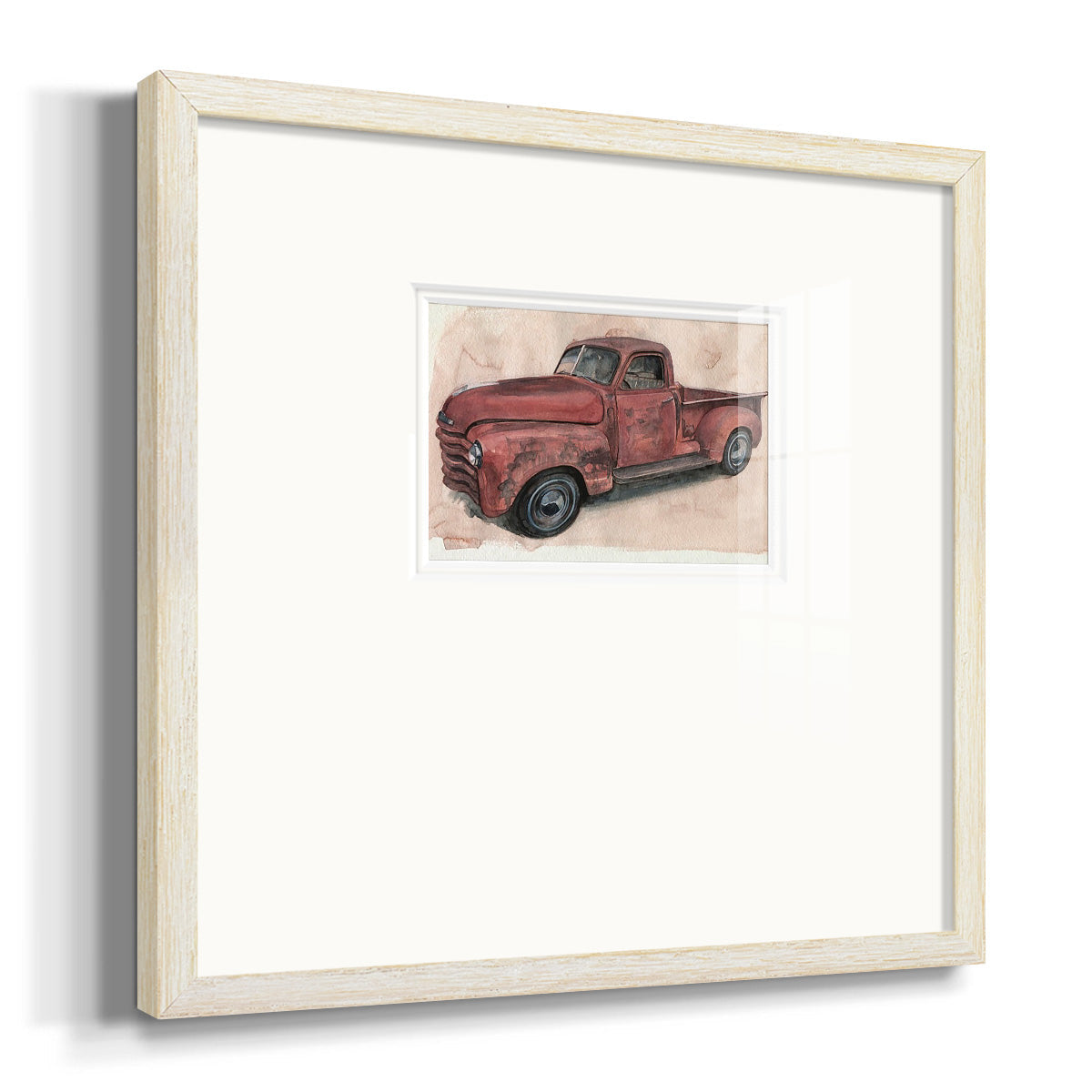 Antique Pickup I Premium Framed Print Double Matboard