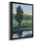 Tree by the Riverbank II - Modern Framed Canvas Print