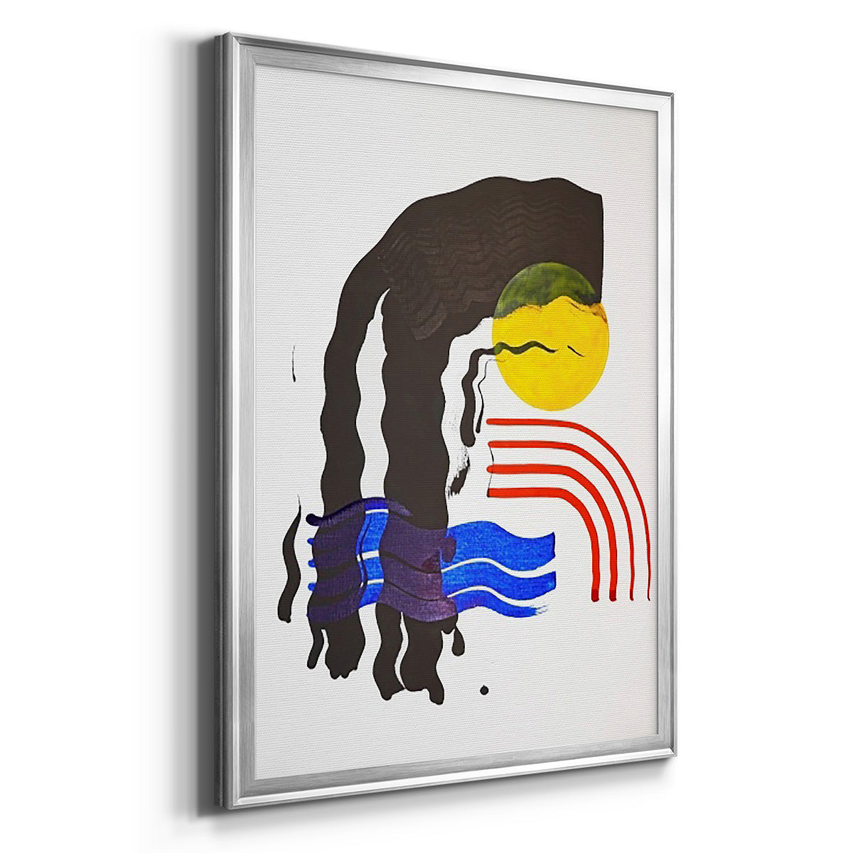 Shifting I - Modern Framed Canvas Print