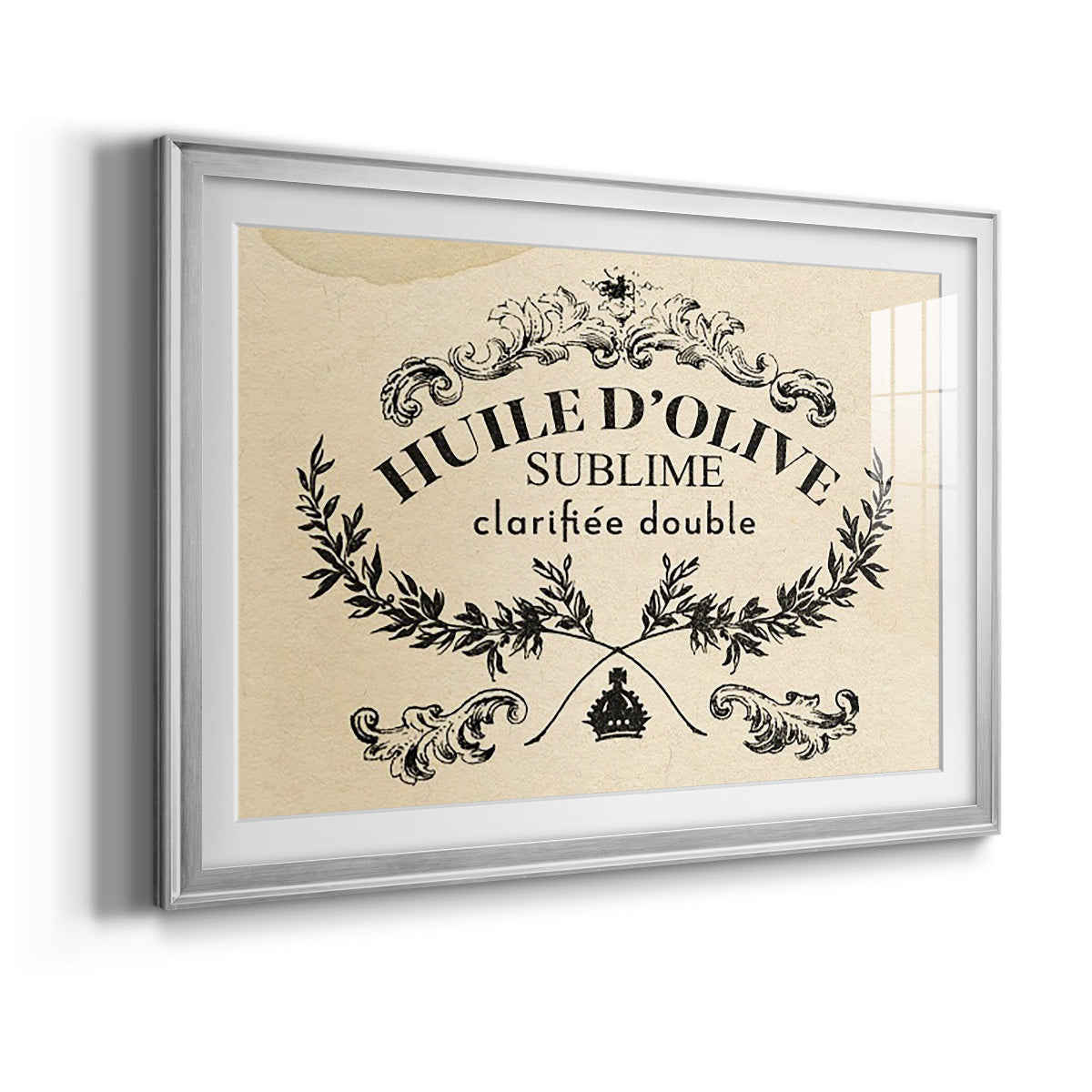 Antique French Label IV - Modern Framed Art Print