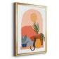 Paper Scene I - Modern Framed Canvas Print