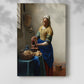 Canvas art print of a quiet domestic scene with bread and simple kitchen setting with a soft shadow on a white background.
