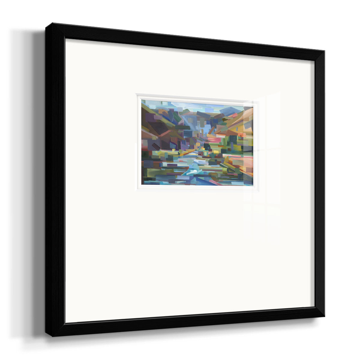 Pieces of Yakima Canyon Premium Framed Print Double Matboard