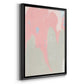 Blushing Abstract IV - Modern Framed Canvas Print