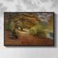 A Wooded Path in Autumn, 1902 - Floater Framed Canvas Print