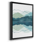 Icicle Range II - Modern Framed Canvas Print