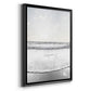 Serene Shore - Modern Framed Canvas Print