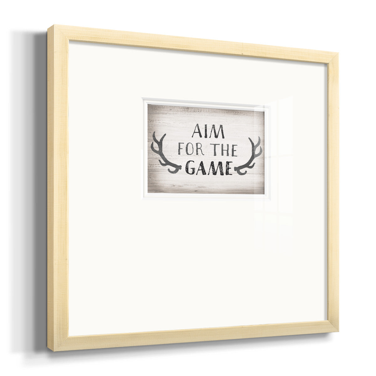 Aim Game Premium Framed Print Double Matboard