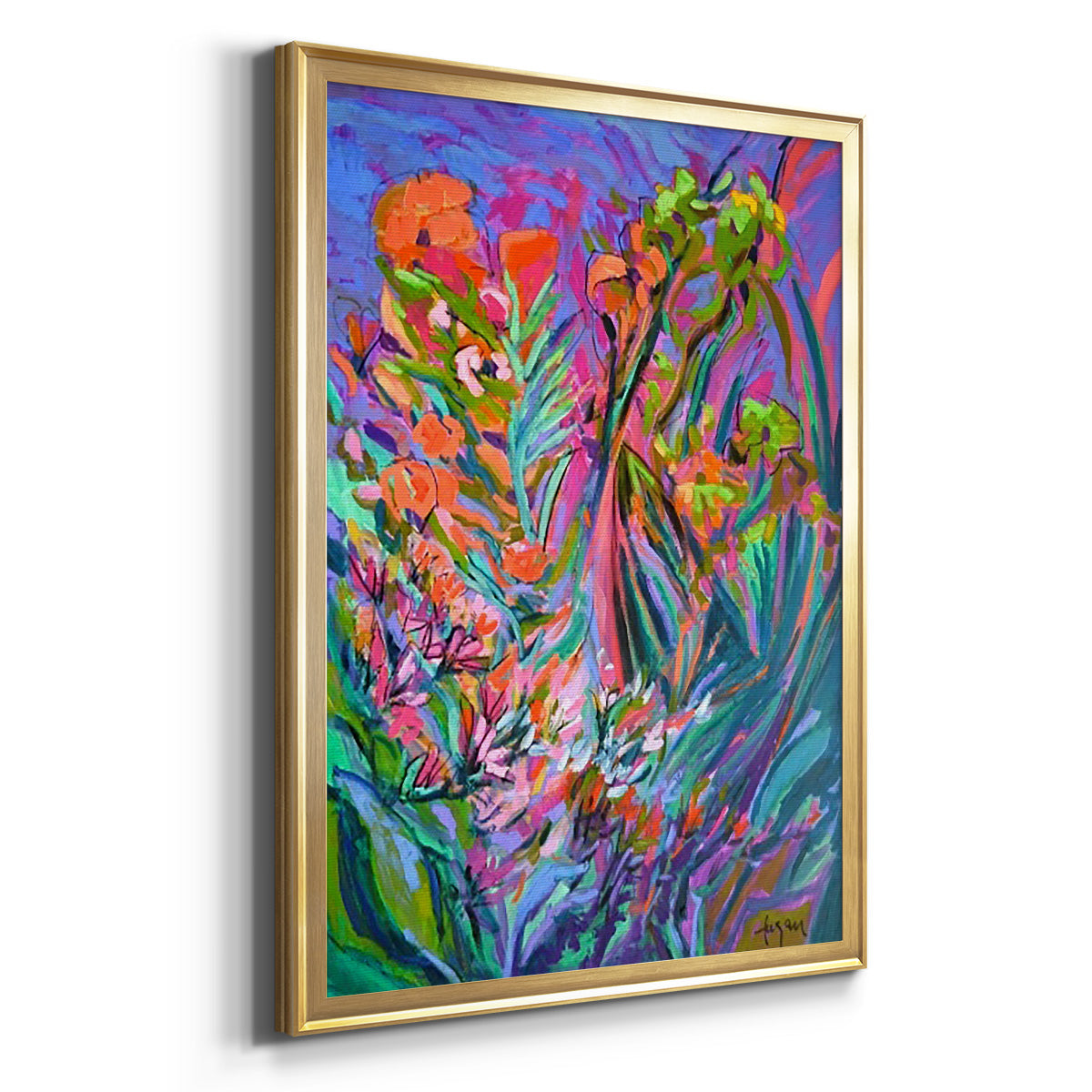 Unfettered Desires II - Modern Framed Canvas Print