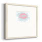 XOXO in Color Premium Framed Print Double Matboard