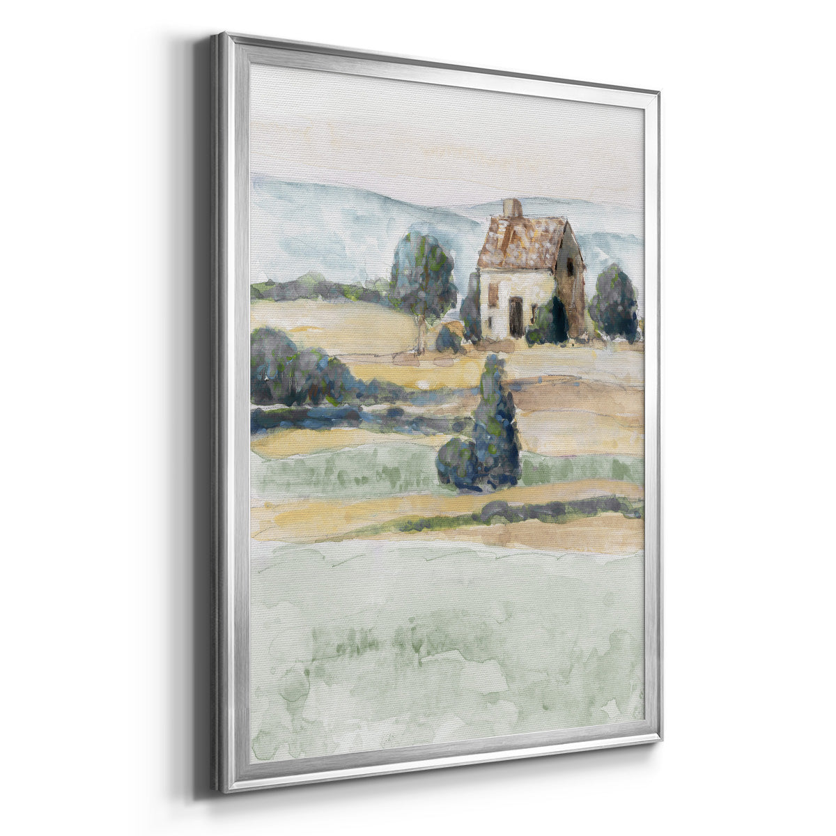 On the Countryside II - Modern Framed Canvas Print