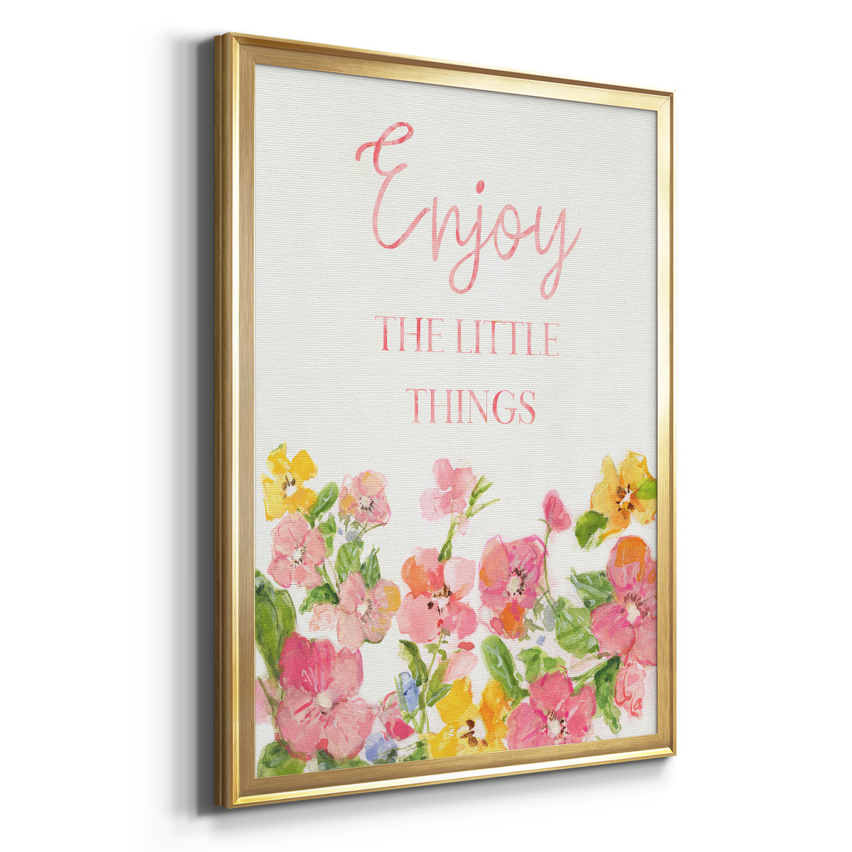 Little Things - Modern Framed Canvas Print