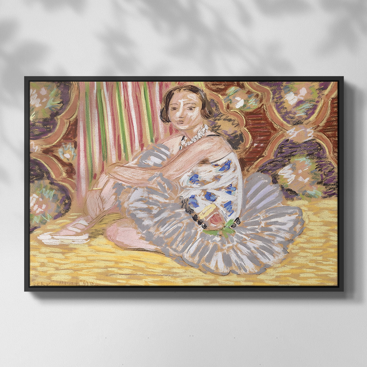 The Dancer (La danseuse), c. 1927 - Floater Framed Canvas Print