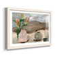 Vase of Pink Flowers V - Barnwood Framed Art Print