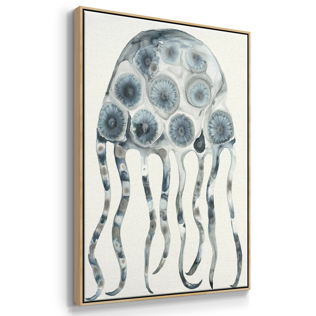 Silver Jelly  -  Framed Canvas Print