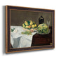 Still Life with Melon and Peaches - Ornate Framed Canvas Print