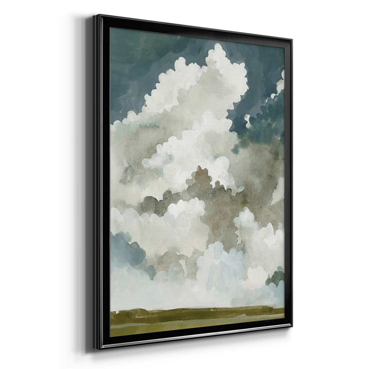 Vast Neutral Sky I - Modern Framed Canvas Print