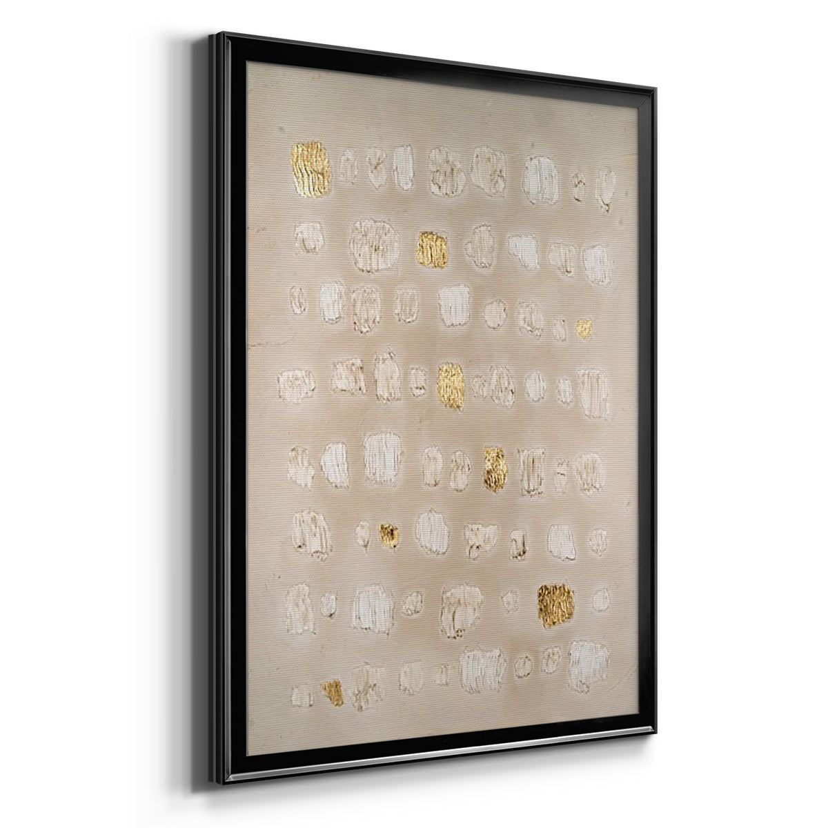 Embellished Cobblestone II - Modern Framed Canvas Print